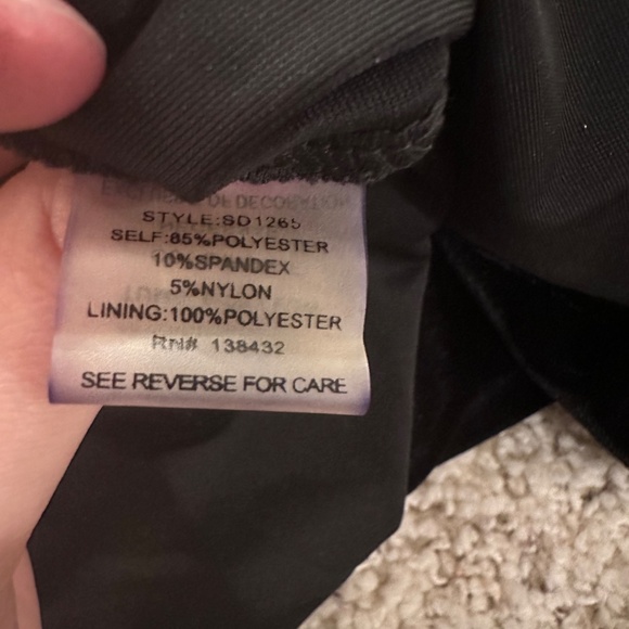 Altar'd State Black Velvet Sleeveless Dress - Picture 5 of 5